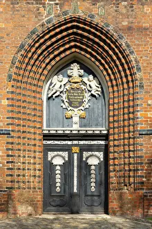 Wismar Prints: Door of church of St. Nicholas
