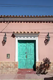 Doorway Prints: The door of a colonial house in Cafayate, Salta, Calchaqui Valleys, Northwest Argentina