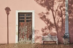 Images Dated 19th May 2022: The front door of a colonial house on 'Calzada de los Frailes', Valladolid, Yucatan, Mexico