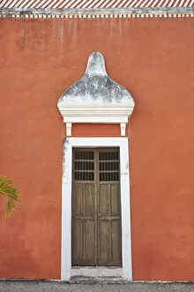 Images Dated 19th May 2022: The front door of a colonial house on the 'Calzada de los Frailes', Valladolid, Yucatan, Mexico