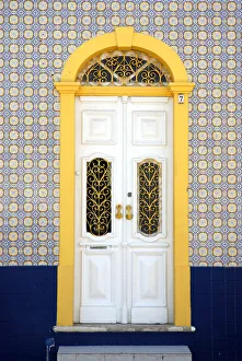 Algarve Prints: Door of Ferragudo, Algarve, Portugal