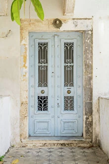 Images Dated 10th July 2023: Door, Fiscardo, Kefalonia, Ionian Islands, Greek Islands, Greece