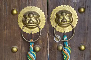 Guesthouse Prints: Door of guesthouse, Lijiang (UNESCO World Heritage Site), Yunnan, China