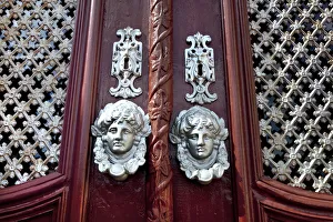 Door Handle Prints: Door handle, Sao Bras de Alportel, Algarve, Portugal