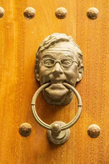 Images Dated 3rd March 2022: Door knocker, Old Town, Ibiza Town, Ibiza, Balearic Islands, Spain