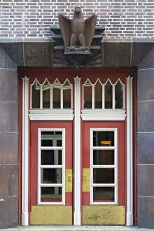 Door of Kontor 10 in Kontorhausviertel area (UNESCO World Heritage Site), Hamburg