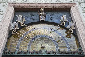 Detail on door of St Martins Basilica, Pannonhalma Abbey (UNESCO World Heritage