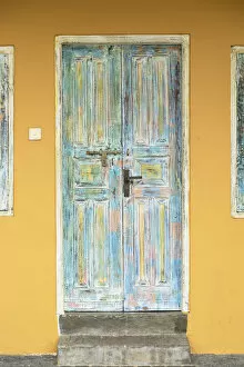 Door of villa, Galle, Southern Province, Sri Lanka