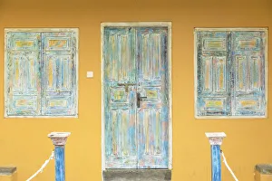 Images Dated 10th June 2019: Door of villa, Galle, Southern Province, Sri Lanka