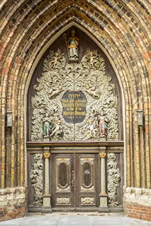 Doorway of St. Nicholas Church, Stralsund, Baltic Coast