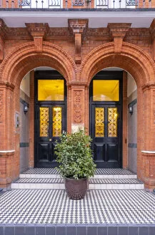 Doorways and porches, South Kensington, London, England, UK