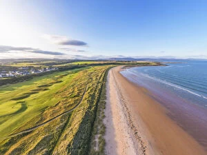 North Europe Gallery: Dornoch Beach and Royal Dornoch golf club, Dornoch, Scotland, United Kingdom