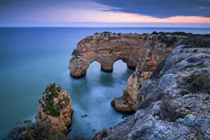 Double Sea Arch, Praia da Marinha, Caramujeira, Lagoa, Algarve, Portugal