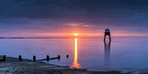 Dovercourt Lighthouse at Sunrise, Dovercourt, Essex, England