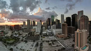 Images Dated 11th February 2014: Downtown City Skyline, Houston, Texas, USA