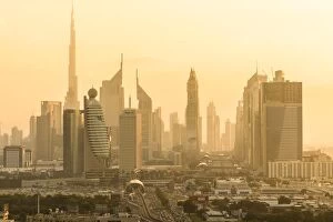 Peter Adams Gallery: Downtown Dubai skyline, Dubai, United Arab Emirates, U.A.E