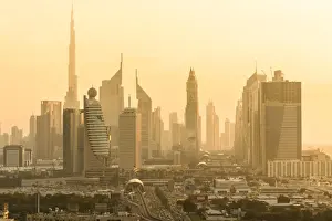 Peter Adams Prints: Downtown Dubai skyline, Dubai, United Arab Emirates, U. A. E