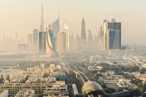 Peter Adams Prints: Downtown Dubai skyline, Dubai, United Arab Emirates, U. A. E