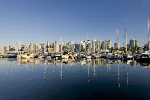 Images Dated 5th March 2008: Downtown Vancouver Skyline and Coal Harbour, Vancouver, British Columbia, Canada