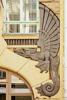 Dragon Prints: Draakoni Gallery, Art Nouveau Building