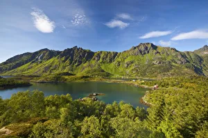 Dramatic coastal landscape, Lofoten Islands, Nordland, Norway
