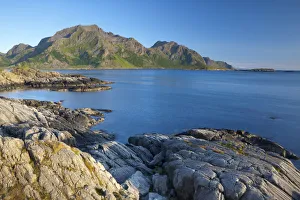 Dramatic coastal landscape near Malnes, Vesteralen, Nordland, Norway