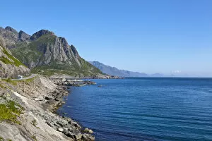 North Atlantic Ocean Gallery: Dramatic coastal road, Moskenesoy, Lofoten Islands, Nordland, Norway