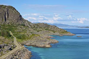 No One Prints: Dramatic Coastal Road near Raftsundet, Lofoten, Nordland, Norway