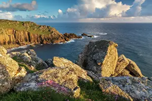 Lands End Prints: Dramatic coastal scenery at Gwennap Head near Land's End in Cornwall