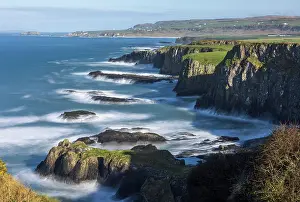 March Prints: Dramatic coastal scenery near Dunseverick on the Causeway Coast of County Antrim