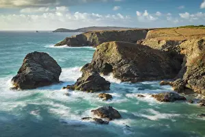 Trevose Head Prints: Dramatic coastal scenery near Trevose Head on the North Cornish coast