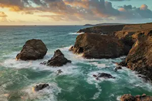 Trevose Head Prints: Dramatic coastal scenery near Trevose Head in North Cornwall