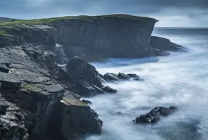 Orkney Prints: Dramatic coastal scenery at Yesnaby on the wild west coast of Mainland, Orkney Islands