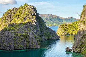 Dramatic karst landscape of Coron Island, Coron, Palawan, Philippines
