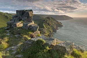 Images Dated 25th February 2015: Dramatic North Devon coast at Valley of Rocks, Exmoor National Park, Devon, England
