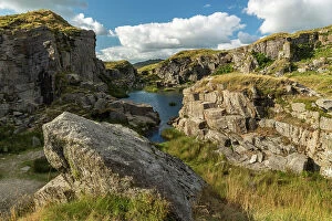 Images Dated 20th September 2023: Dramatic scenery at Foggintor Quarry in Dartmoor National Park, Devon, England. Summer (August) 2022