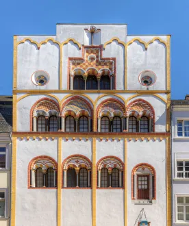Treves Prints: Dreikaonigshaus at Trier, Rhineland-Palatinate, Germany