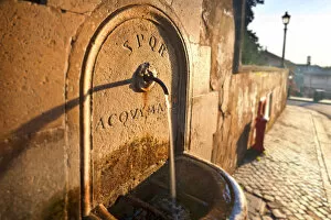 Images Dated 24th November 2011: Drinking fountain, Piazza del Campidoglio, Rome, Lazio, Italy, Europe
