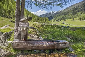 Fresh Gallery: Drinking water fountain at the Holy Spirit church in Kasern, Valle Aurina, South Tyrol