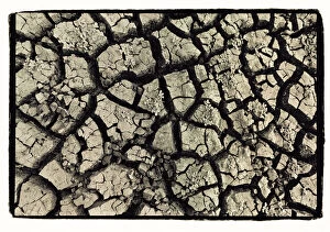 Images Dated 2nd August 2013: Dry, cracked, parched earth in South Luangwa Valley National Park, Zambia