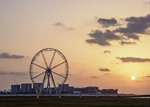 Big Wheel Prints: Dubai Eye at sunset, Dubai, United Arab Emirates