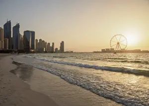 Big Wheel Prints: Dubai Marina JBR Beach, Dubai, United Arab Emirates