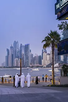 Images Dated 11th November 2021: Dubai Marina viewd from Blue Water Island, Dubai, United Arab Emirates