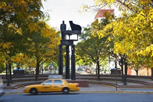 Duke Ellington Statue, Frawley Circle, Harlem, Manhattan, New York City, USA