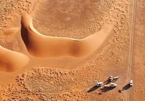 Images Dated 13th June 2011: Dunes from above, Sossusvlei, Namib-Naukluft National Park, Namib desert, Namibia, Africa
