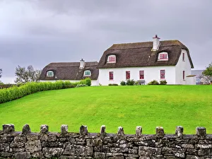 Connacht Prints: Dunguaire Cottages, Kinvarra, County Galway, Ireland