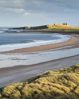 Dunstanburgh Castle and Embleton Bay, Northumberland, England