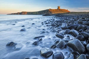 Fortification Collection: Dunstanburgh Castle and Embleton Bay, Northumberland, England