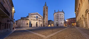 Mediteranean Country Gallery: Duomo (Cathedral) and Baptistry, Parma, Emilia-Romagna, Italy