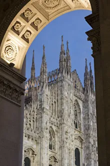 Steeples Prints: Duomo cathedral, Milan, Lombardy, Italy